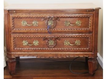 Ornate Chest With Lock & Key, Pullout Extension Amazing Hardware/Pulls On Drawers-Highly Carved Detailing