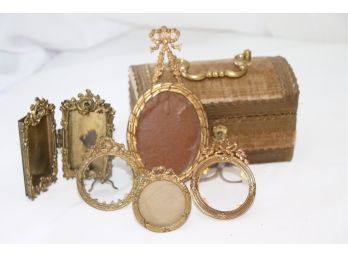 Vintage Collection Includes Ornate Miniature Frames, Small Dual Sided Piece Is Made By Royal Mfg. Co
