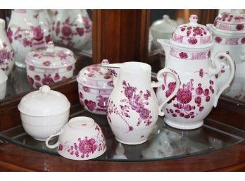 Nice Assortment Of Vintage Porcelain With Meissen Creamer & German Teapot & 2 Sugar Bowls