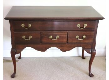 Queen Anne Style Sideboard With Brass Handles In Very Good Condition