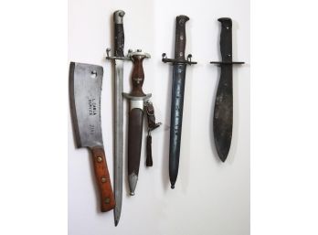 Vintage Knife Collection & Butcher Knife