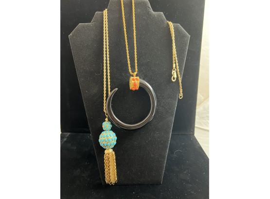 Pair Of Kenneth J Lane Necklaces.