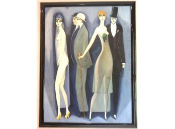 Sophisticated Painting, Chic Stylish Look Approximately 40 W X 52 Tall.