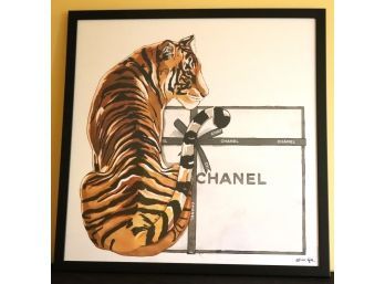 Chanel Pop Art Inspired Print By Oliver Gal, Tiger Print
