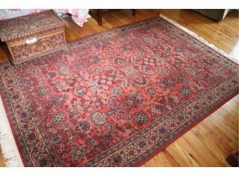 Vintage Mossoul Machine Made Area Rug Approx. 67 Inches X 96 Inches