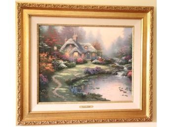 Everetts Cottage By Thomas Kinkade Limited Edition Print In A Quality Wood Frame