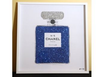 Chanel No 5 Paris Parfum Embellished Pop Art Print By Artist Oliver Gal In A Matted Frame