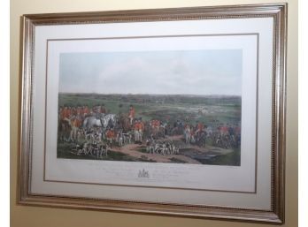 The Meeting Of Her Majestys Stag Hounds On Ascot Heath Print In A Quality Matted Frame