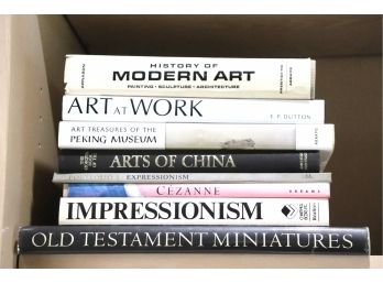 Collection Of Coffee Table Books Include History Of Modern Art, Art At Work, Peking Museum, Arts Of China