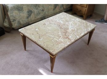 Coffee Table With A Pretty Stone Marble Top! Amazing Colors Throughout