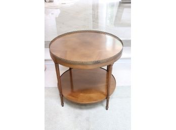 Beacon Hill Collection Side Table Louis The 16th Style As Pictured- With A Gallery Railing