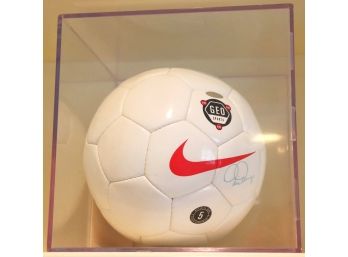 Mia Hamm Autographed Nike GEO Sparta Soccer Ball With Steiner Includes Protective Case