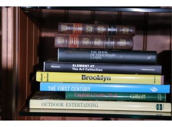 Collection Of Books Titles Include Brooklyn, Element 47, Outdoor Entertaining & More As Pictured