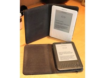 2 Preowned Amazon Kindles As Pictured Needs New Charging Cables