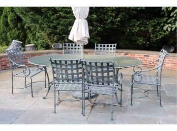 Brown Jordan Patio Set Includes A Table & 6 Chairs