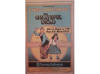Original Bill Graham Presents A Swell Dance Concert  The Grateful Dead ! Nassau Coliseum 1973 , Scoop Pri