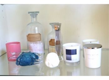 Herve Leger Paris Perfume, Small Asian Style Head By YO CO, Bath Salts & Candles
