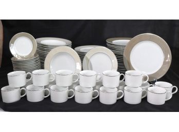 Like New/Unused Crate & Barrel Dinnerware Collection Includes Service For 20