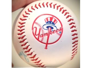 Autographed Yankees Baseball, As Pictured No COA