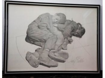 Omar Gordillo Signed Print Of Sleeping Children