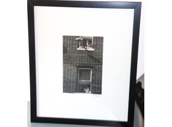 Vintage Framed Black & White Photo Signed By Photographer
