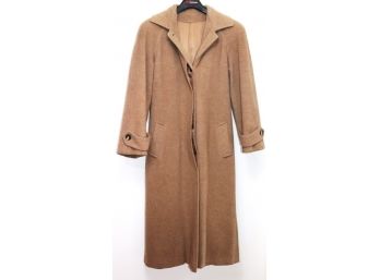 Ladies Cashmere Maxi Coat In Light Toffee Color By Regency