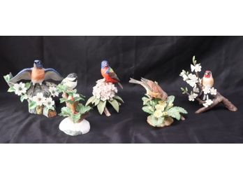 Lot Of 5 Limited Edition Franklin Porcelain Birds