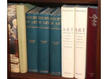Lot Of 8 Vintage Hard Cover Books With Art History, & Encyclopedia Of Antiques & More