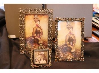 Lot Of 3 Tizo Design Picture Frames With 19th Century Flair