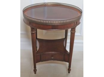 Theodore Alexander Neoclassical Style Banded Side Table From The Replica Collection