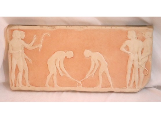 Plaster Relief Wall Hanging Of Ancient Greek Workers