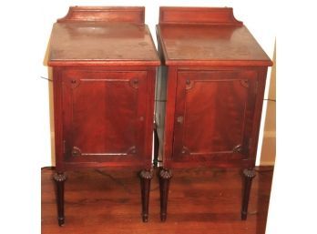 Pair Of 1920s French Style Nightstands With Fitted Drawers