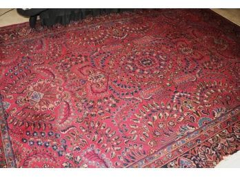 Sarouk Design Wool Area Rug / Carpet By Kirmacyan, In Rich Jewel Tones