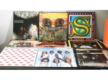 Lot Of 9 Record Albums With Steppenwolf, 3 Dog Night & CCR & More