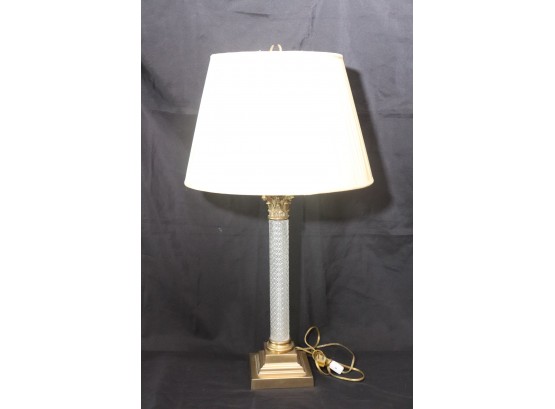 French Style Brass Table Lamp With A Felt Bottom, Fabulous Piece