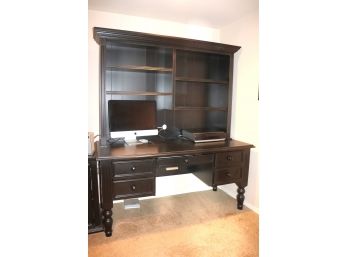 Large Quality Desk & Hutch, Computer And Printer Are Not Included