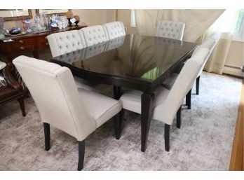 Quality Modern Dining Room Table With 8 Chairs, Nice Quality Set With Chairs As Pictured, Includes An Extra Le