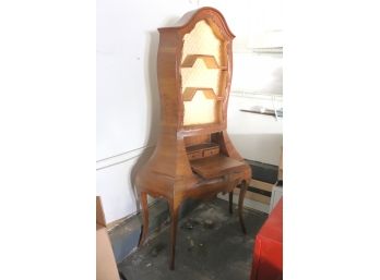 Interesting Antique Style Secretary Style Desk With Hutch