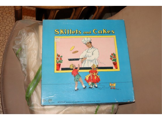 Vintage Board Game By Milton Bradley Called “Skillets And Cakes”.