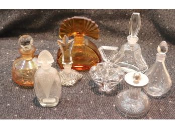 Assorted Glass Perfume Bottles: Looks Great On Dresser, Vanity Tray Or Lit Up Shelf