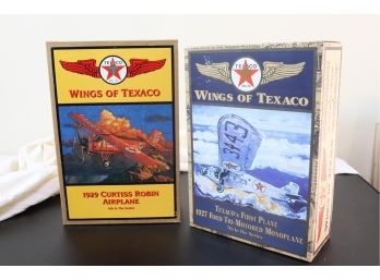 Set Of 2 Wings Of Texaco Collectible Airplanes By Ertl Collectibles