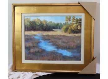 ' Low Country Marsh ' Signed Oil By Joanne Q Geisel Calabush, NC