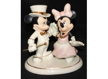 Lenox Fine Porcelain Disneys Mickey & Minnie Mouse  Dancing Til Dawn