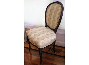 French Style Vanity/Desk Chair With Upholstered Seat & Back