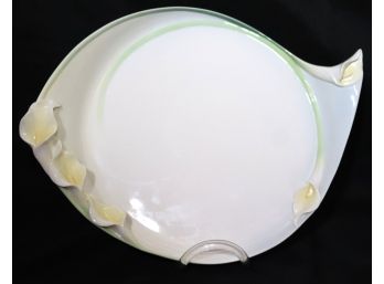 Highly Detailed Hand Painted Porcelain Platter With Calla Lillies By Franz