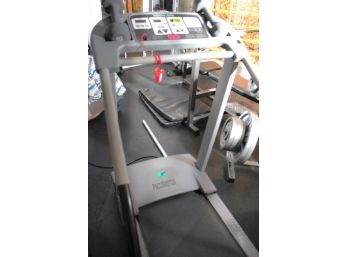 Pace Master Pro Plus Adjustable Treadmill & Pair Of 12 Lb Vinyl Covered Dumbbells
