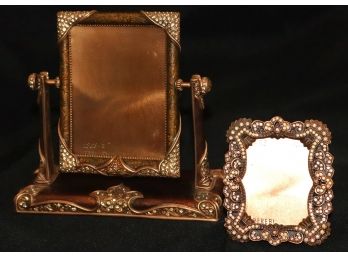 Pair Of Crystal Encrusted Berebi Limited Edition Fine Picture Frames