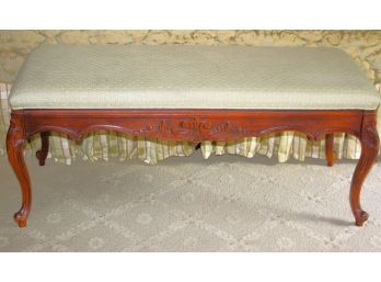 French Style Upholstered End Of Bed Bench