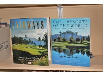 Assorted Golf Resort Focused Hard Cover Coffee Table Books