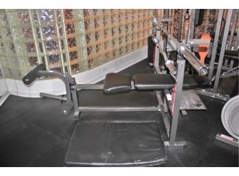 TDS Mega Bench Weight Bench With 2 Plate Weight Bars & Mat